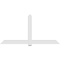Ekena Millwork Eugene Architectural Grade PVC Gable Bracket, 96"W x 48"H x 4"D x 6"F, 12/12 Pitch GBP096X48X0406EUG00 - alternate 2